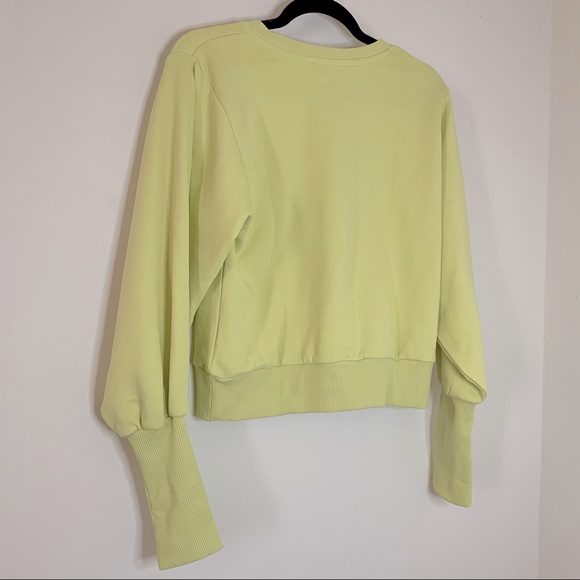 NWT Zara Yellow Balloon Sleeve Sweater - Picture 5 of 5